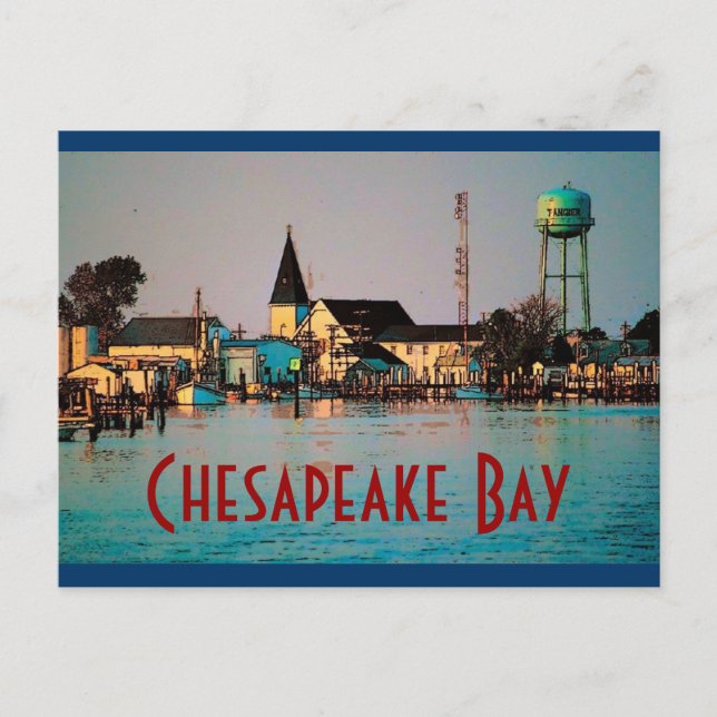 Postal de la bahía de Chesapeake (Anverso)