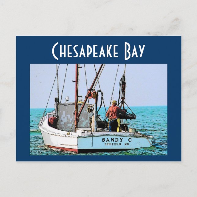 Postal de la bahía de Chesapeake (Anverso)