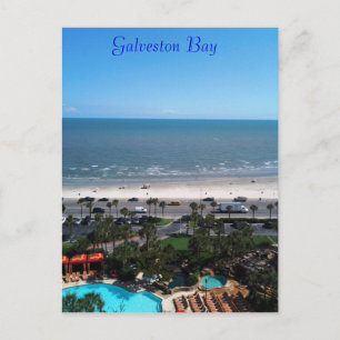 Postal de la bahía de Galveston