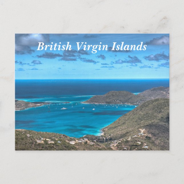 Postal de la Bahía de las Islas Vírgenes Británica (Anverso)
