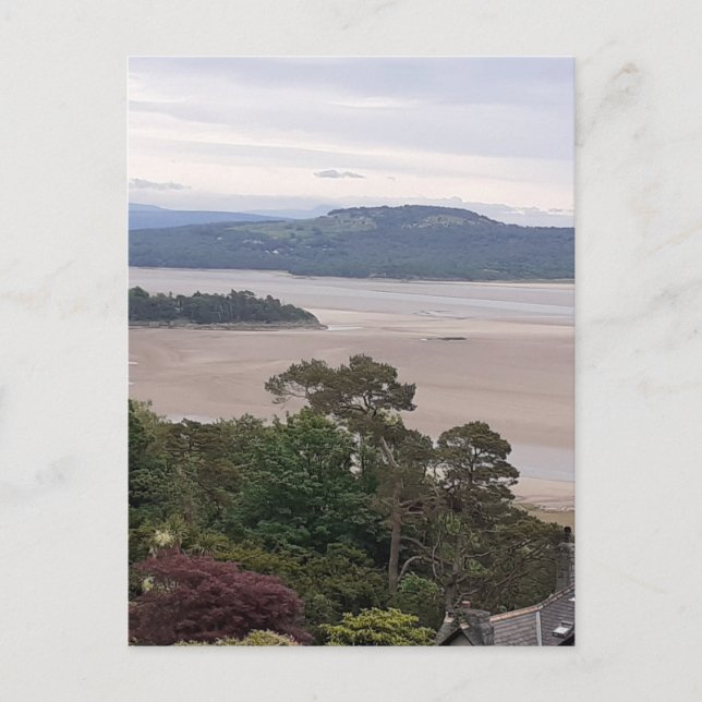 postal de la bahía de Rainy Morecambe (Anverso)