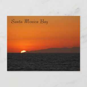 Postal de la Bahía de Santa Monica