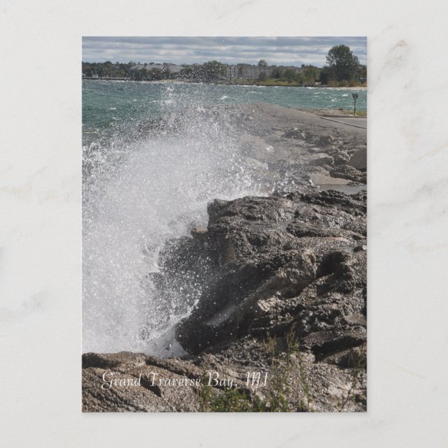 Postal de la bahía transversal magnífica, MI (Anverso)