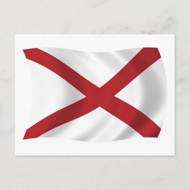 Postal de la bandera de Alabama (Anverso)