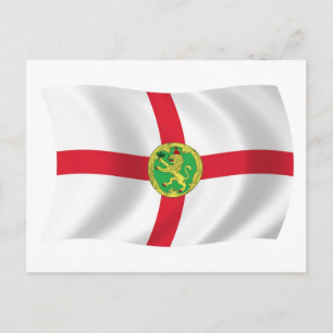 Postal de la bandera de Alderney