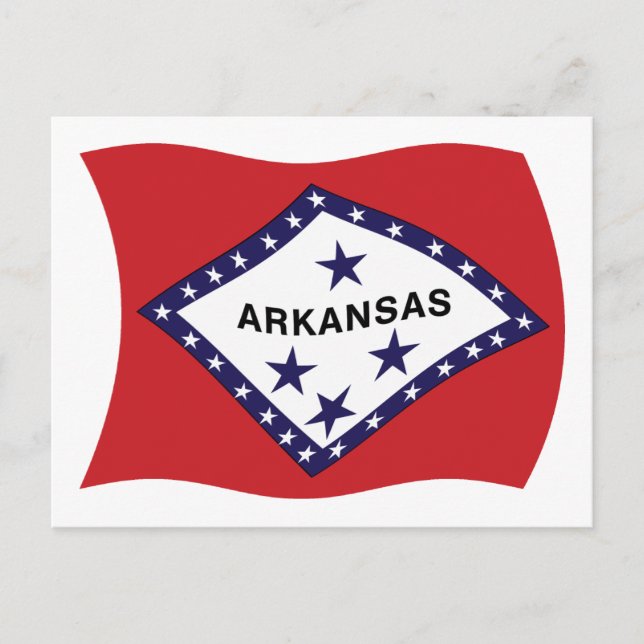 Postal de la bandera de Arkansas (Anverso)