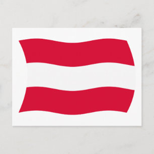 Postal de la bandera de Austria