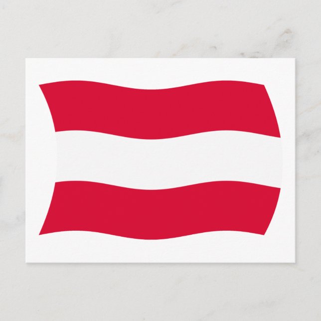Postal de la bandera de Austria (Anverso)