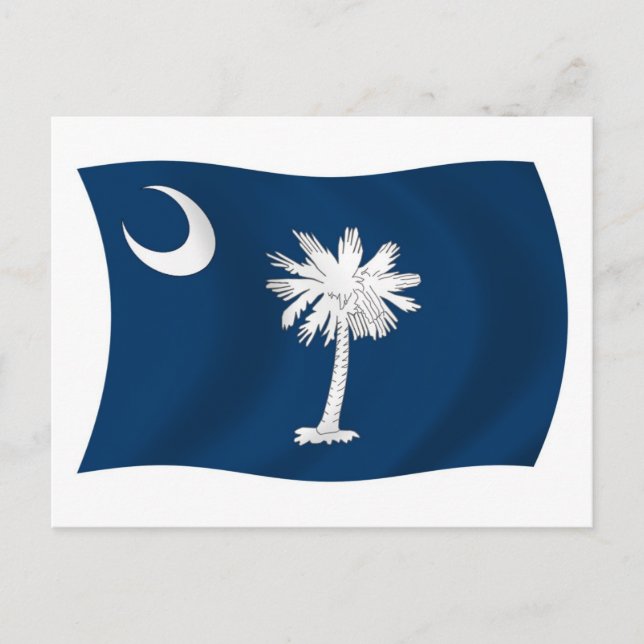 Postal de la bandera de Carolina del Sur (Anverso)