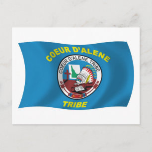 Postal de la bandera de Coeur d'Alene