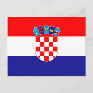 Postal de la bandera de Croacia