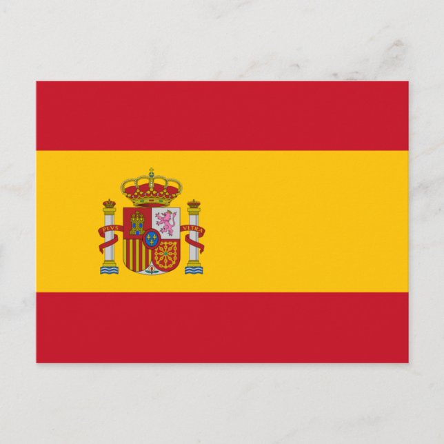 Postal de la bandera de España (Anverso)