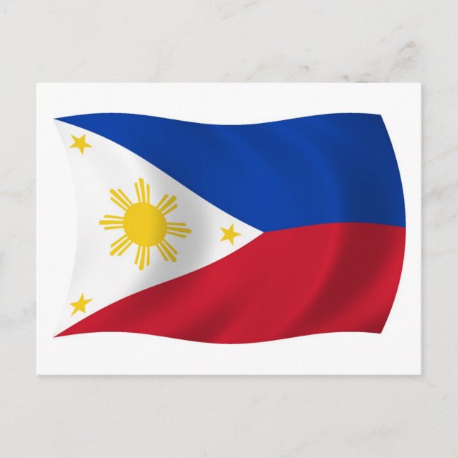 Postal de la bandera de Filipinas (Anverso)