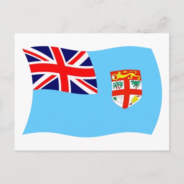 Postal de la bandera de Fiyi (Anverso)