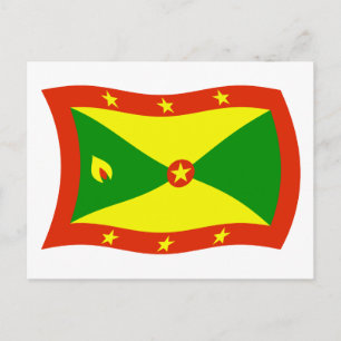 Postal de la bandera de Granada