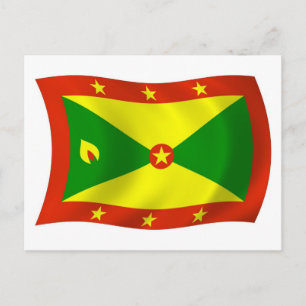 Postal de la bandera de Granada