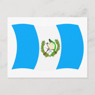 Postal de la bandera de Guatemala
