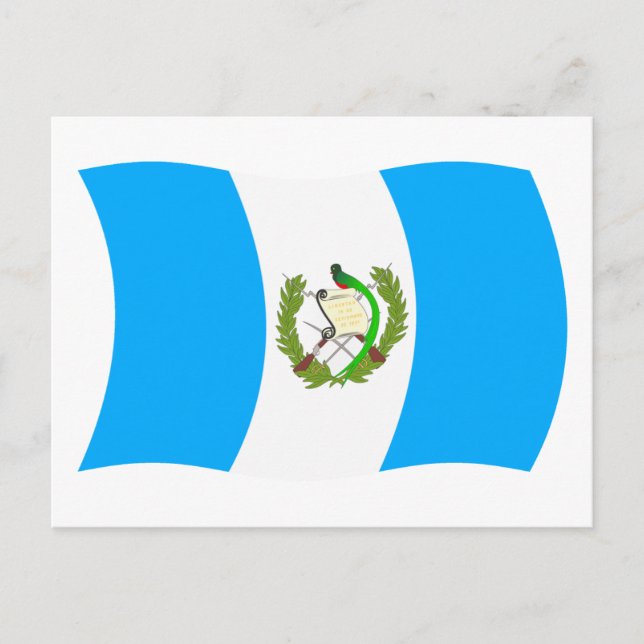 Postal de la bandera de Guatemala (Anverso)