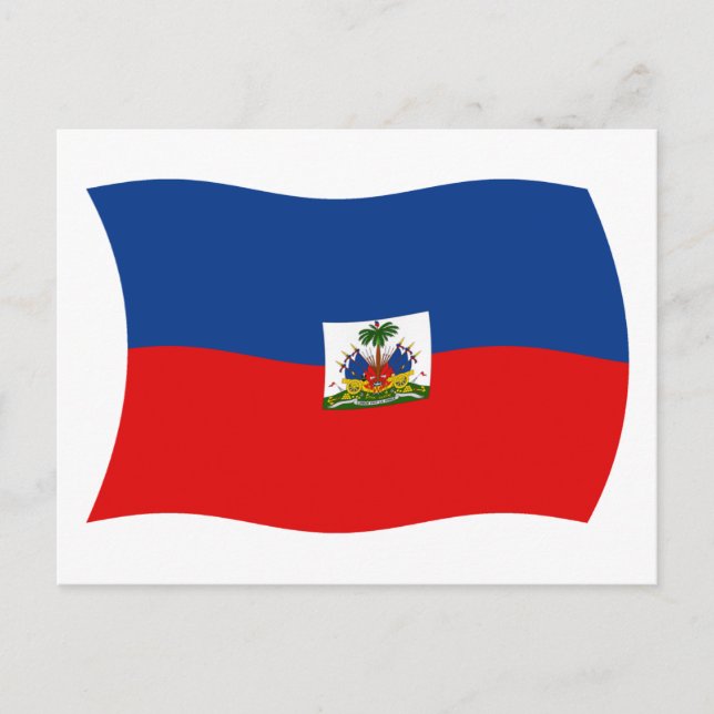 Postal de la bandera de Haití (Anverso)
