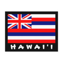 Postal de la bandera de Hawai'i