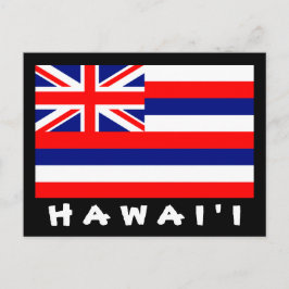 Postal de la bandera de Hawai'i