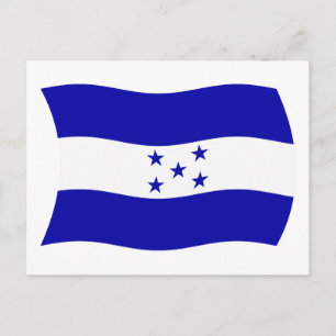 Postal de la bandera de Honduras