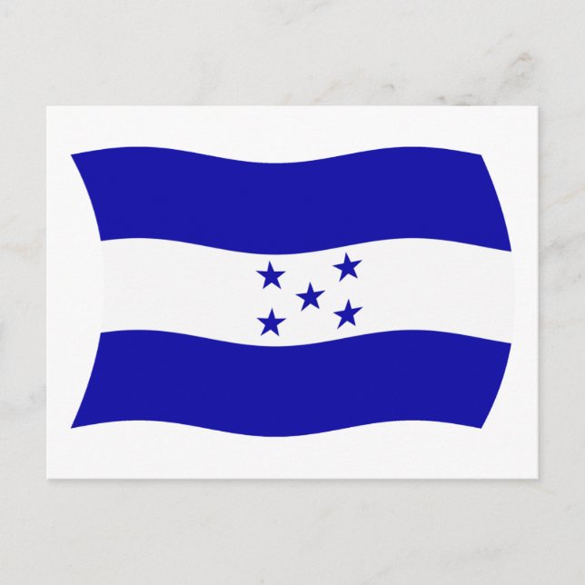 Postal de la bandera de Honduras (Anverso)