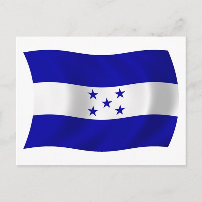 Postal de la bandera de Honduras (Anverso)