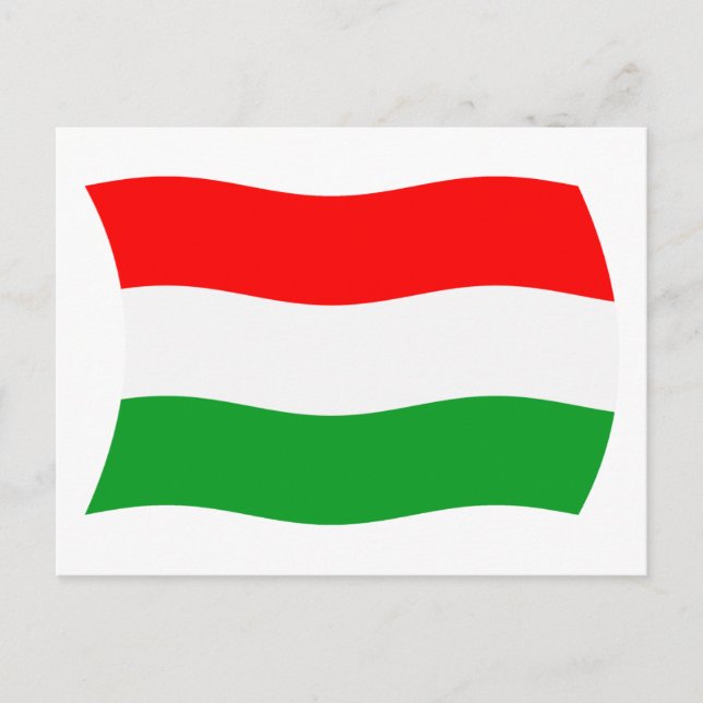 Postal de la bandera de Hungría (Anverso)