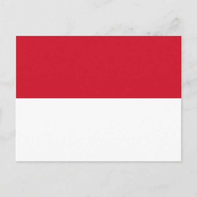 postal de la bandera de Indonesia (indonesia) (Anverso)
