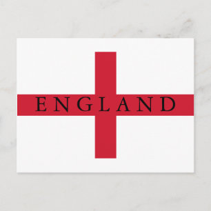 Postal de la bandera de Inglaterra