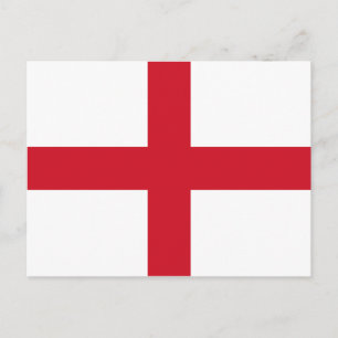 Postal de la bandera de Inglaterra