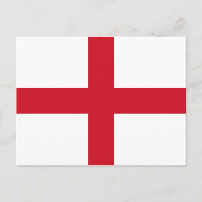 Postal de la bandera de Inglaterra (Anverso)