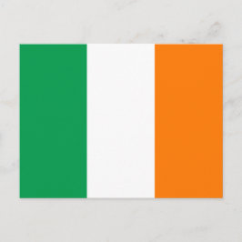 Postal de la bandera de Irlanda