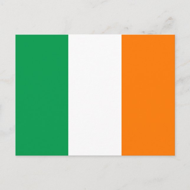 Postal de la bandera de Irlanda (Anverso)