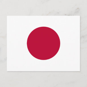 Postal de la bandera de Japón
