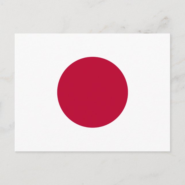 Postal de la bandera de Japón (Anverso)