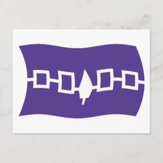 Postal de la bandera de la Confederación Iroquesa