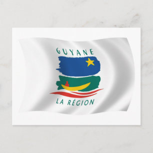 Postal de la bandera de la Guayana Francesa