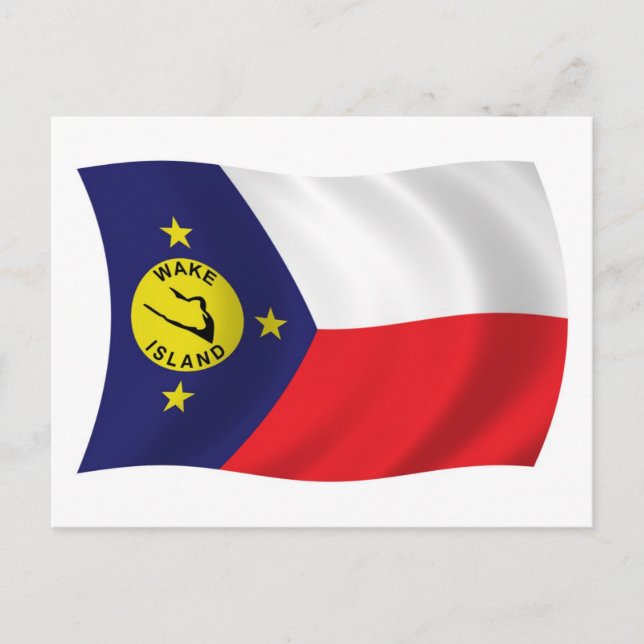 Postal de la bandera de la Isla Wake (Anverso)