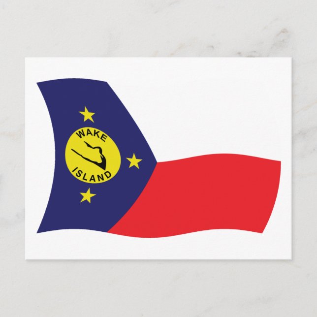 Postal de la bandera de la Isla Wake (Anverso)