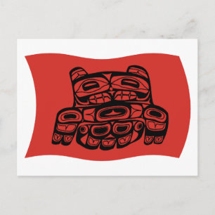 Postal de la bandera de la tribu Skagit