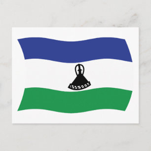 Postal de la bandera de Lesoto