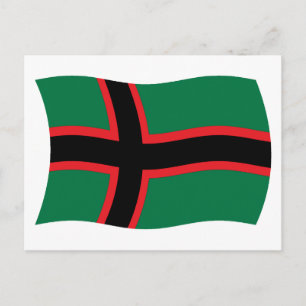 Postal de la bandera de los carelios