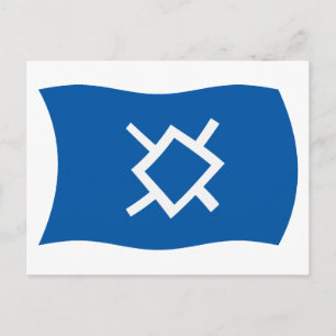 Postal de la bandera de los cheyenes del norte