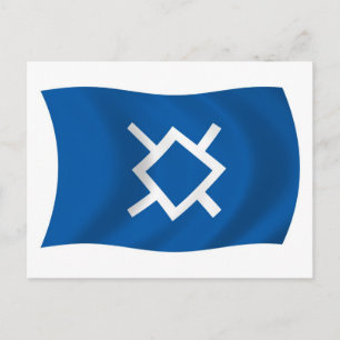 Postal de la bandera de los cheyenes del norte