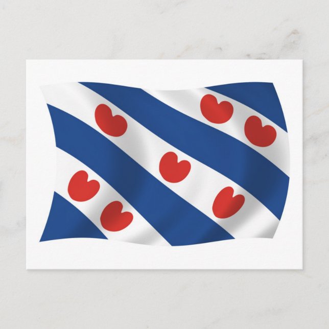 Postal de la bandera de los frisones (Anverso)