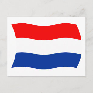 Postal de la bandera de los Países Bajos