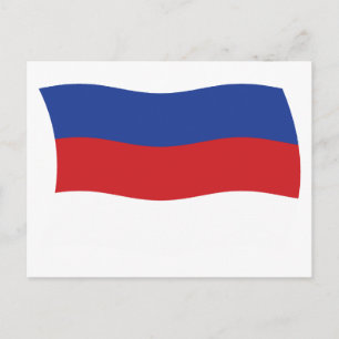 Postal de la bandera de los sorbios