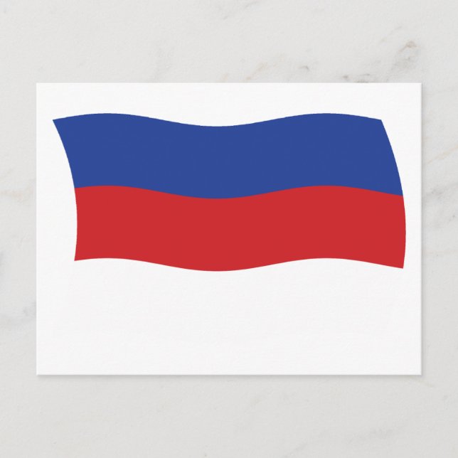 Postal de la bandera de los sorbios (Anverso)